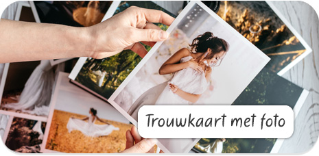 Trouwkaarten met foto