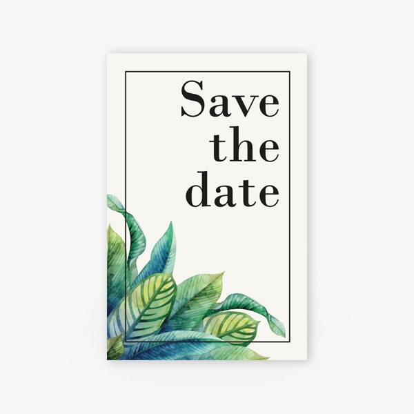 Save the date botanisch