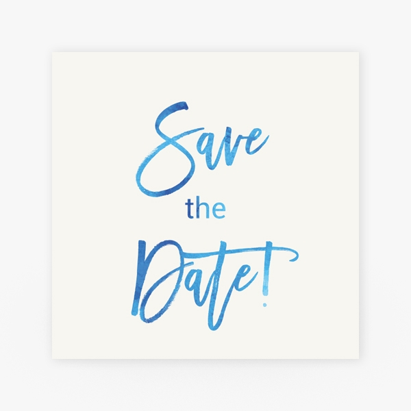 Save the date kaart aquarel tekst