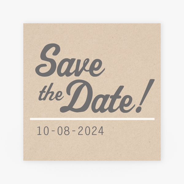 Save the date kraft