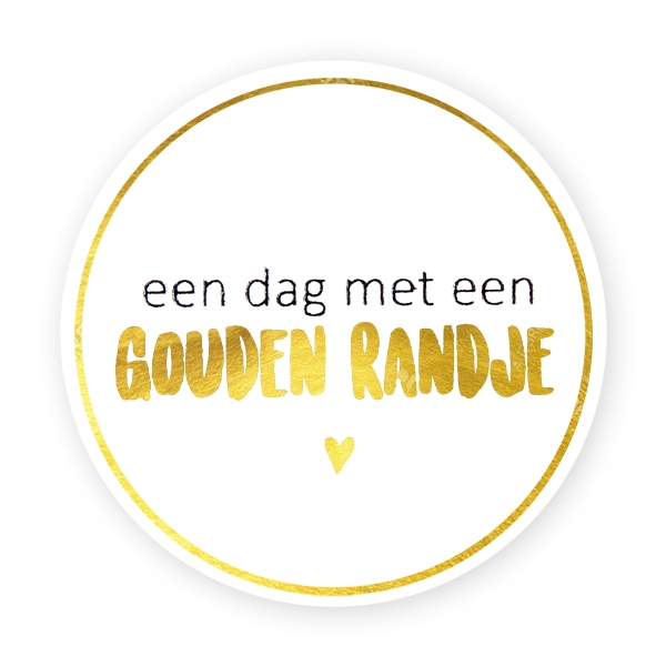 Sluitzegel - Dag met een gouden randje