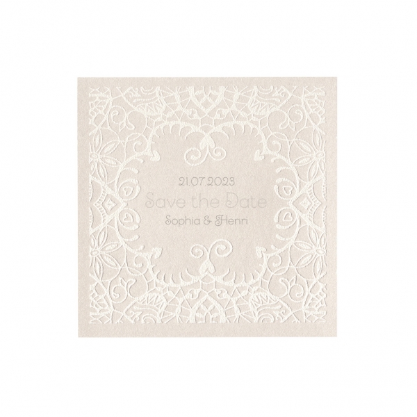 Trouwkaart Save the date Romantische print