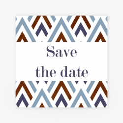 Save the date grafisch patroon