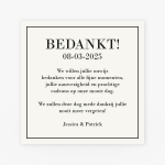 La Carte Trouwcollectie - Bedankkaart botanisch