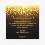 La Carte Trouwcollectie - Bedankkaart gold sparkles