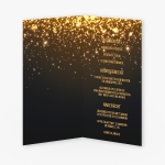 La Carte Trouwcollectie - Menukaart gold sparkles