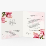 La Carte Trouwcollectie - roze bloemen waterverf