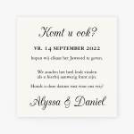 La Carte Trouwcollectie - Save the date Black&White