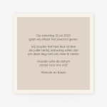 La Carte Trouwcollectie - Save the date bruin tinten