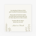 La Carte Trouwcollectie - Save the date groen en gouden bloemen