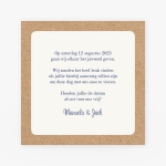 La Carte Trouwcollectie - Save the date met kraft look