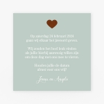 La Carte Trouwcollectie - Save the date oud groen