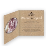 Belarto Wedding - Trouwkaart Kraft - Zwart wit