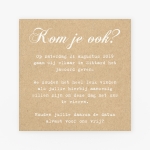 La Carte Trouwcollectie - Trouwkaart Save the date - kraft