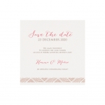 Trouwkaart Save the date past bij trouwkaart - Stijlvolle Clutch