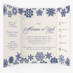 La Carte Trouwcollectie - Trouwkaart winter blauw